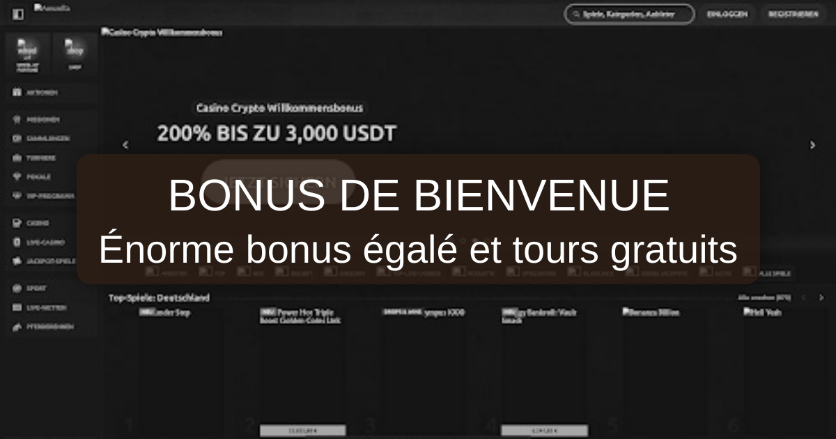 Bienvenue chez Amunra Casino